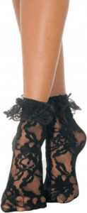 Čipkované ponožky Lace Ruffle