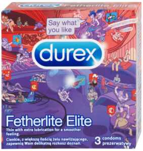 Durex Fetherlite Elite – tenké kondómy (3 ks)