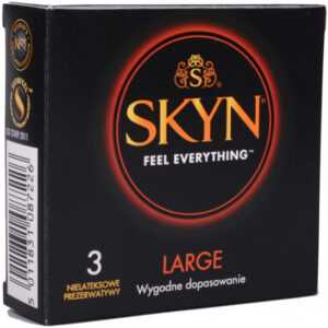 SKYN Large – XL bezlatexové kondómy (3 ks)