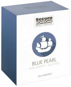 Secura Blue Pearl - modré kondómy (100 ks)