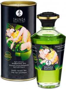 Shunga afrodiziakálny hrejivý zbozkávateľný olej – Midnight Sorbet (100 ml)
