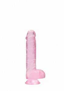 RealRock Crystal Clear 15cm Pink